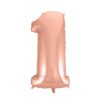 Balão Metalizado – Numero Rosa Ouro 28″ - Image 10