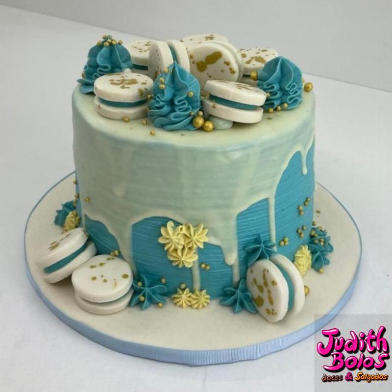Bolo Azul com Biscoitos - 52256
