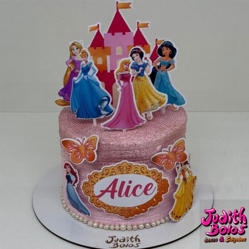Bolo Pincesas da Disney - 27783