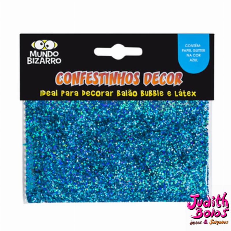 Confestinhos Glitter Azul