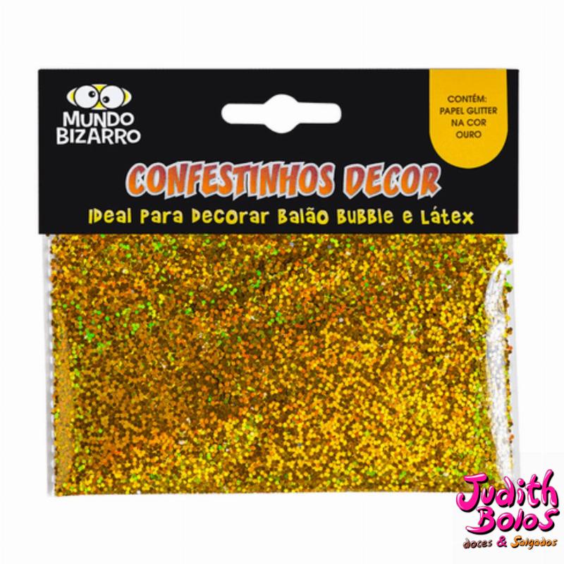 Confestinhos Glitter Dourado