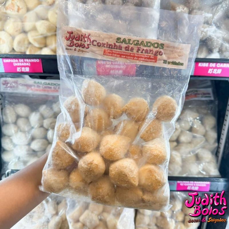 Coxinha de Frango Congelada Pct. com 25 unidades