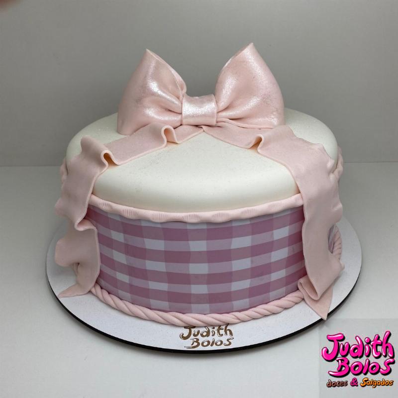 Bolo Laço Rosa Gigante - 55714