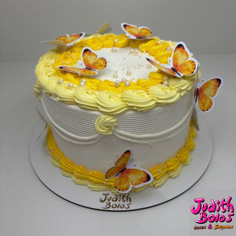 Bolo Borboletas Amarelas - 33125