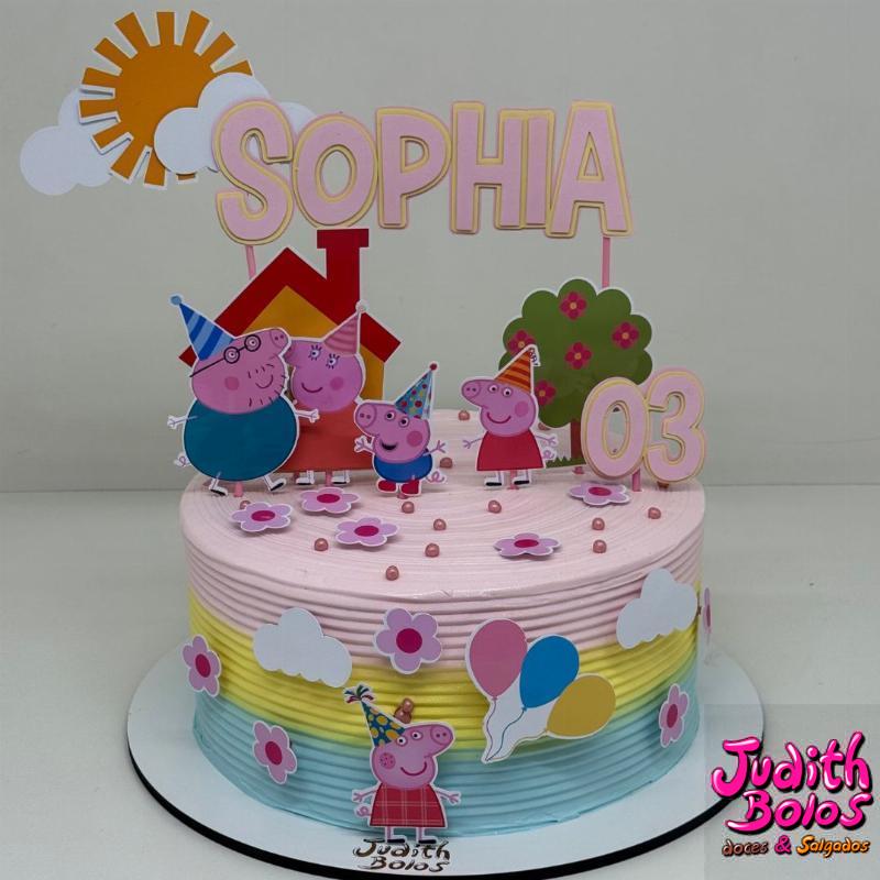 Bolo Familia da Peppa Pig - 16243