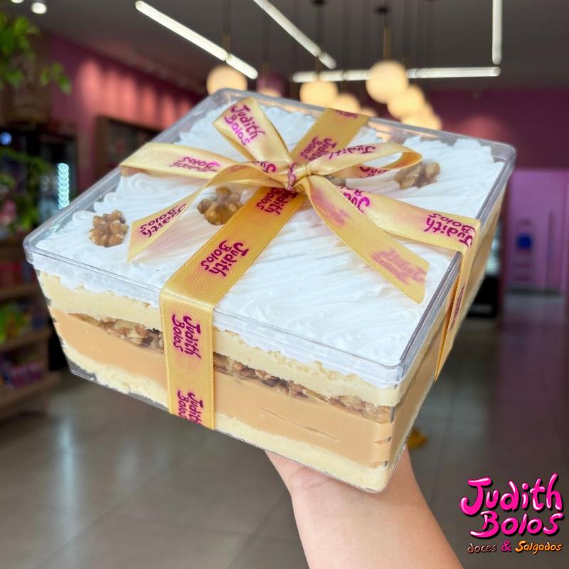 Torta Box de Nozes com Doce de Leite da Casa (1,300kg)