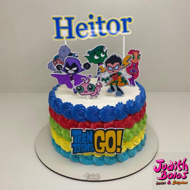 Bolo Os Jovens Titãs Em Ação - 57302