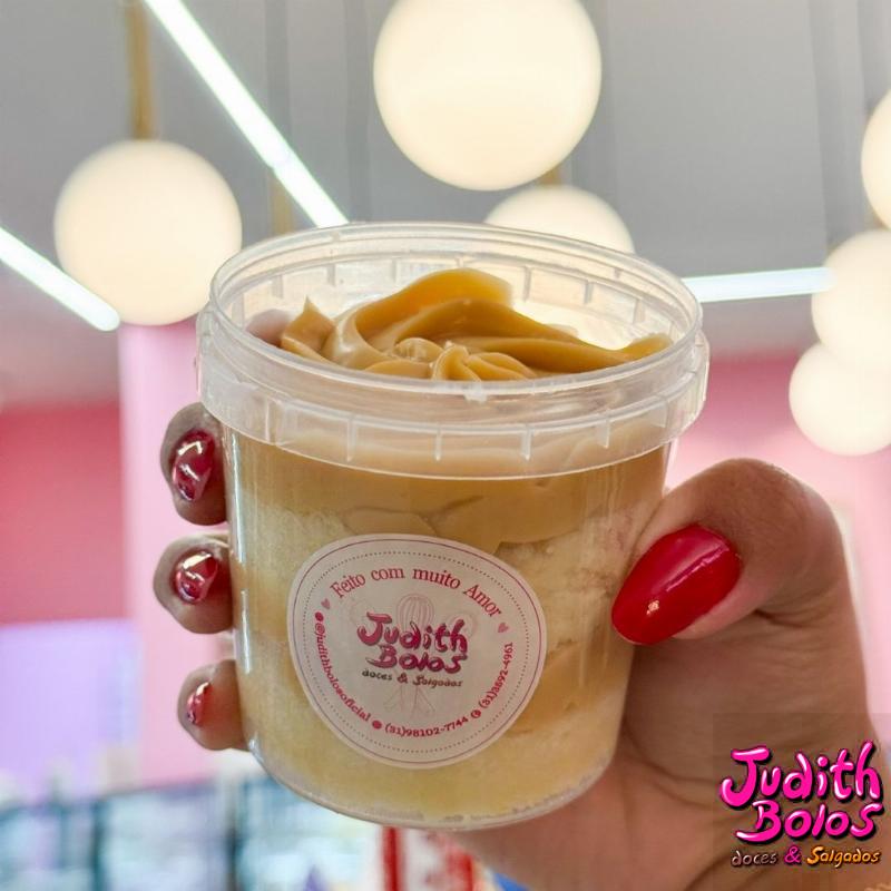 Bolo no Pote Doce de Leite da Casa