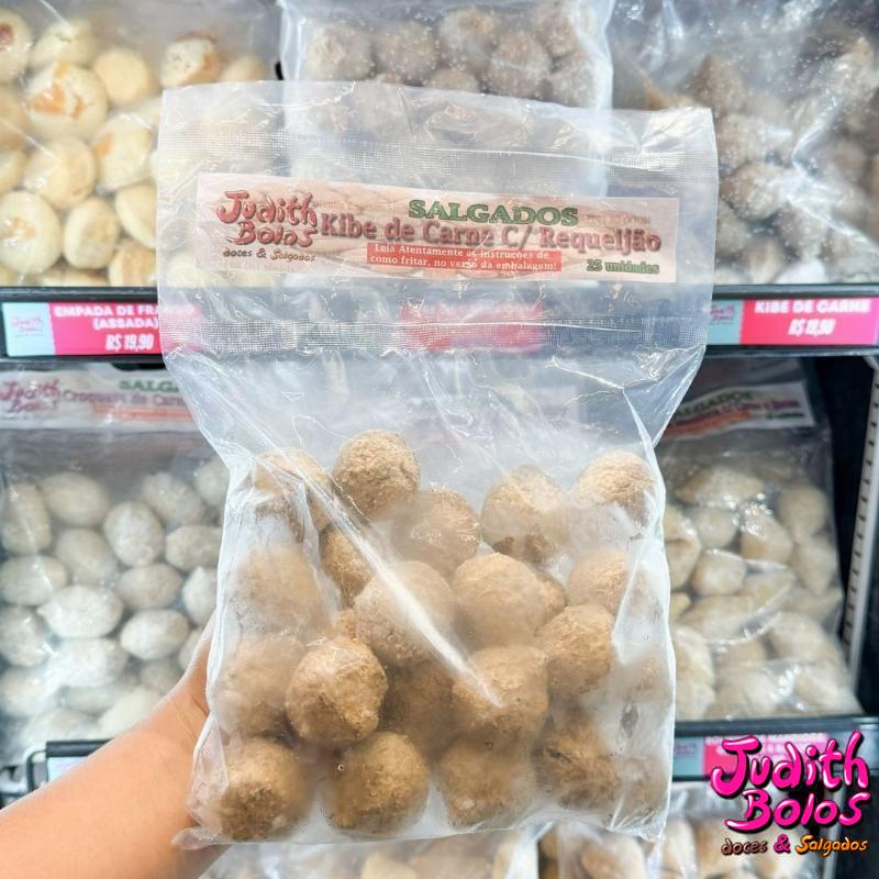 Kibe de Carne c/ Requeijão Congelado Pct. com 25 unidades