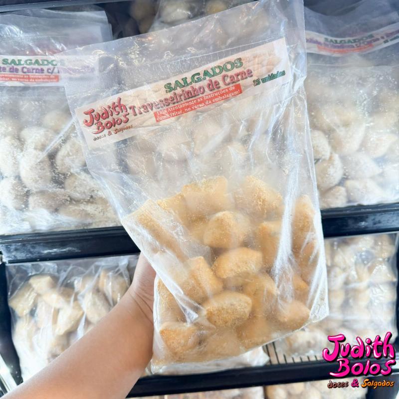 Travesseirinho de Carne Congelado Pct. com 25 unidades