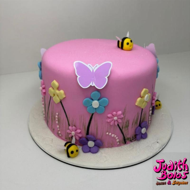 Bolo Jardim Rosa - 89679