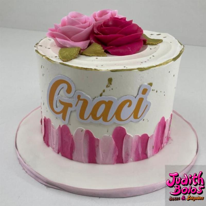Bolo com Rosas - 46879