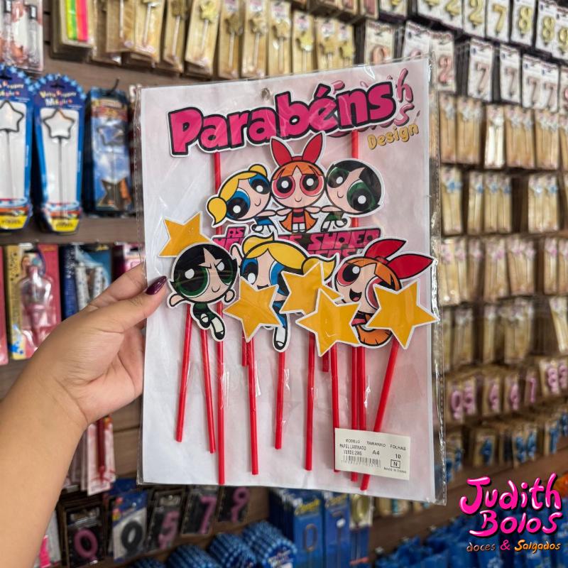 Topo de Bolo Tema As Meninas Super Poderosas