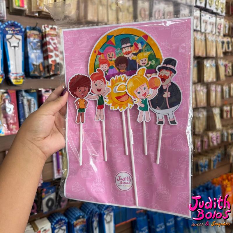 Topo de Bolo Tema Mundo Bita