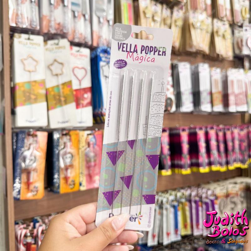 Vella Popper Mágica Faíscas, Prata