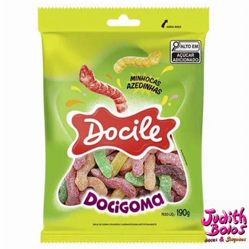 Bala Docigoma Docile Minhocas Azedinhas