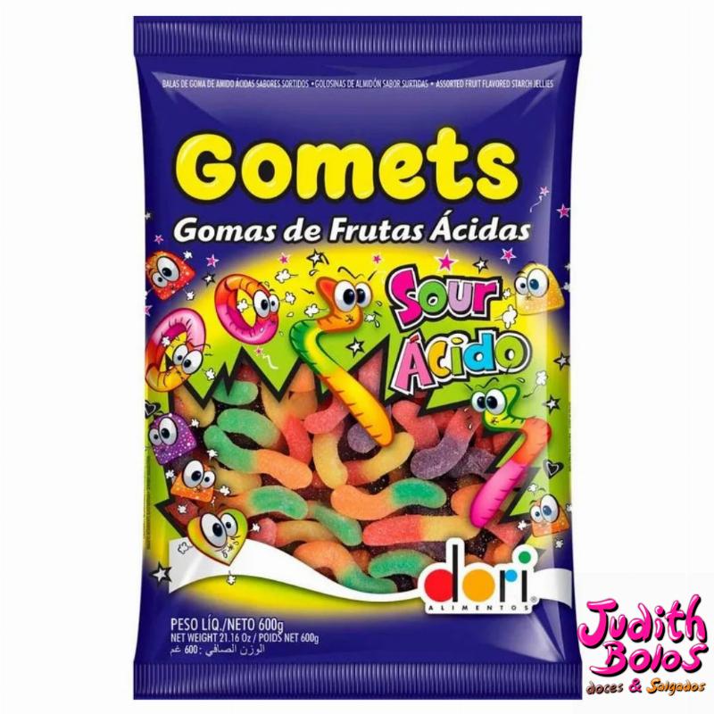 Balas Gomets Dori Gomas de Frutas Ácidas