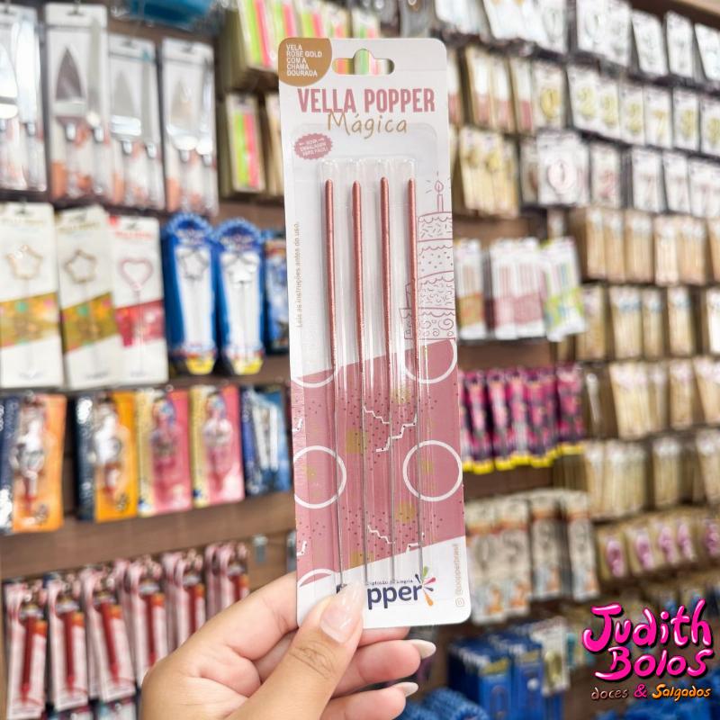 Vella Popper Mágica Faíscas Rose, Gold
