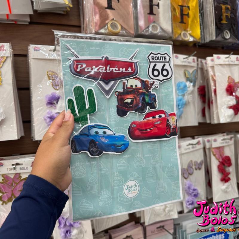 Topo de Bolo Tema Carros