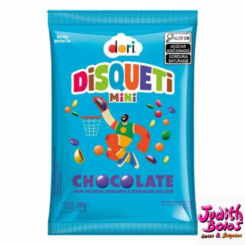 Disquete Chocolate Pastilha Mini Crocante - Chocolate Ao Leite 500g
