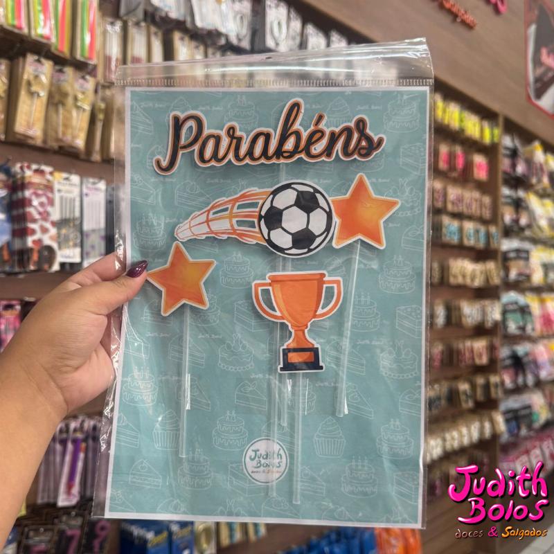 Topo de Bolo Tema Futebol