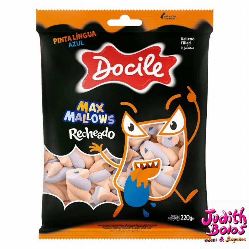 Marshmallow Docile Max Mallows Recheado Pinta Língua