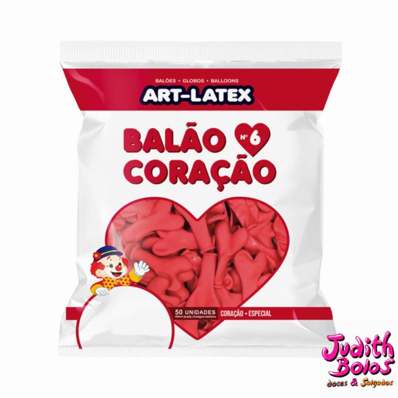 Balão Coração Vermelho Nº6