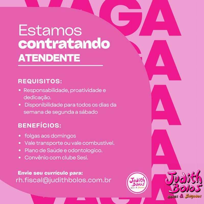 Estamos Contratando – Atendente