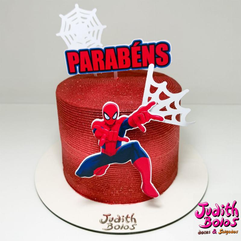 Bolo Parabéns Homen Aranha - 32532