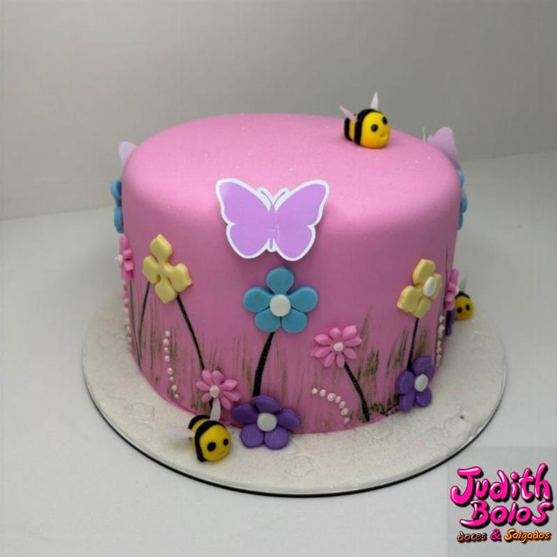 Bolo Jardim Rosa - 89679